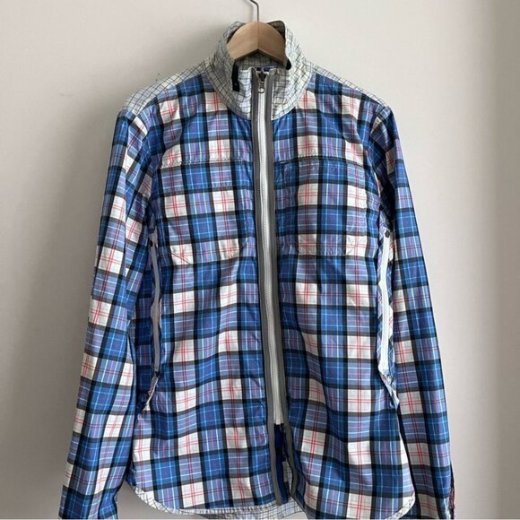 Lululemon Rare HTF Plaid REVERSIBLE Running Jacket - Picture 1 of 3